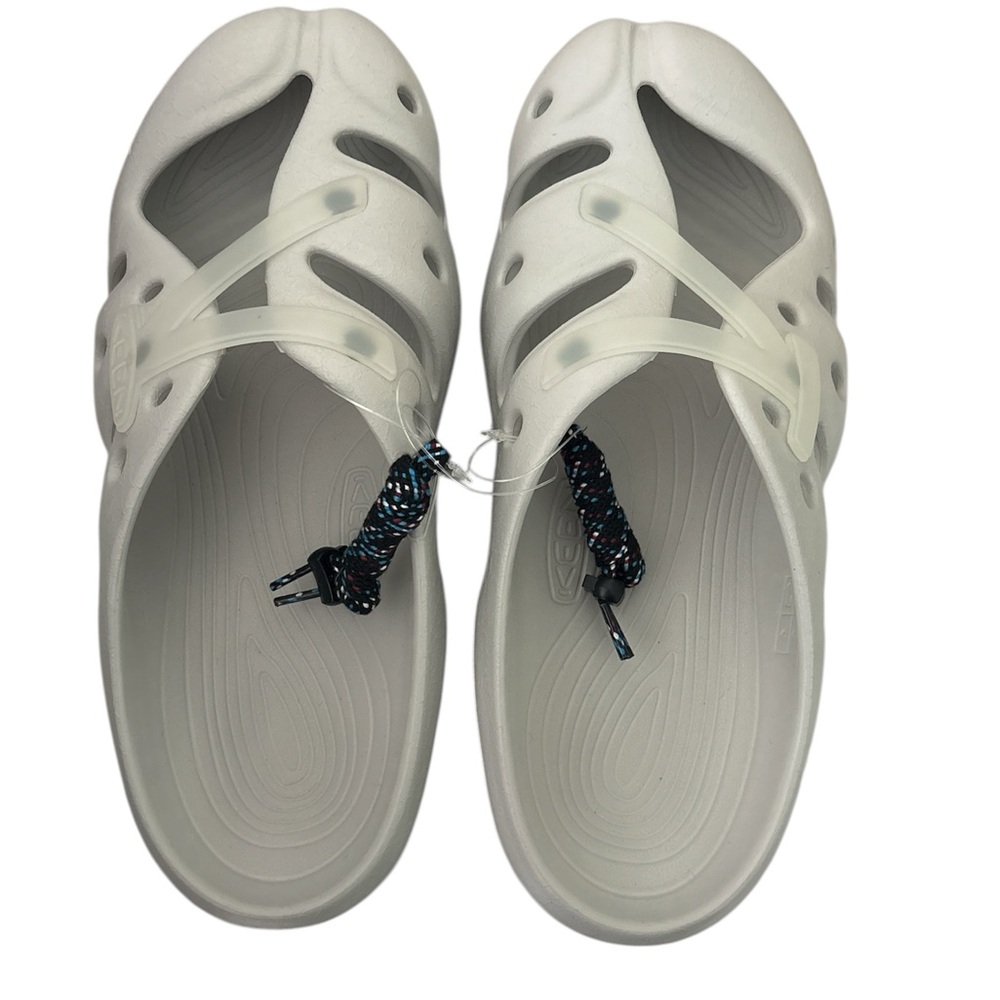 Keen unisex Yogeez Vapor Star White Slip-On Clog Sandals